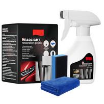 Car Headlight Cleaner Coating Liquid Headlight Scratch Repair Spray Long-Lasting Deep Cleaning Spray For Recovery Maintenance