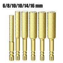 1/4  Šešiakampis Keraminių Plytelių Skylės Grąžtas Aukšto Kietumo Marmuras Stiklas 6 8 10 12 14 16mm Grąžtas GZW 6pcs/set