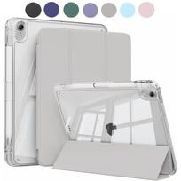 case For iPad mini 6 7 Case with Pencil Holder, Hard Clear Transparent Back & Soft TPU Shockproof Frame Cover, Auto Sleep/Wake For iPad Mini 7 2024