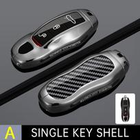 Gunmetal Key Shell for Porsche Taycan, 911, Panamera, Macan, Cayenne, 718, GT Set