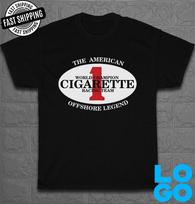 Naujas Cigaretės Offshore Valtys Logotipas Vyriški Juokingi Marškinėliai Pagaminta JAV Dydis S iki 5XL XL