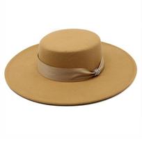 Prancūziškas Moteriškas Baltas Būdelės Satino Veltas Fedoros Skrybėlė Moterims Banketui Elegantiškas Formalus vakarėlio Skrybėlaitė 10CM Platus Kraštas Bažnyčios Skrybėlė 56-58CM kupranugaris