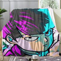 M-Mob P-Psycho 100 Throw Soft Flannel Throw Summer AC Blanket Lightweight Cool Nap Blanket for Sofa Bed Couch Travel 75x90cm