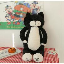 50CM Arbatos Ryžių Katės Pliušinis Žaislas Animacinis Ilgas Granuliuotas Katės Kawaii Lovos Pagalvė Miego Lėlė Padovanokite Vaikams Gimtadienio Kalėdų Dovanas 50cm