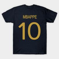 Vyriški juodi marškinėliai su spauda Mbappe Be-Cut Perdavimo Popieriaus Spauda Medvilniniai Marškinėliai 3XL tamsiai mėlyna