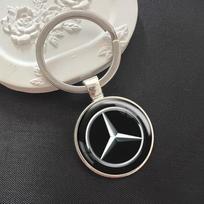 Automobilio lipdukas Metalinis automobilio raktų pakabukas Raktų pakabukai Raktų priedai Mercedes Benz W203 W204 W168 W124 W205 C180 E320 S320 CLA CLK CLS GL juoda