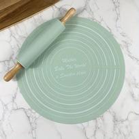 1Set/2pcs High-quality Rolling Pin and Non-stick Silicone Baking Mat Set, Essential Tools for Home Kitchens