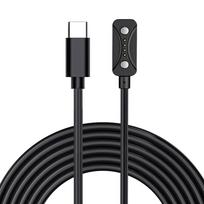 USB C Įkrovimo Kabelis 1M Įkroviklio Laidas Nešiojamas Maitinimo Adapteris Polar Pacer/Polar Pacer Pro, Polar Ignite 3/ Grit X2 Pro juoda
