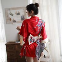 Naujas japoniškas kimono gundantis seksualus apatinis trikotažas mielas žaismingas cosplay One size fits all raudona