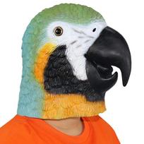 Aukščiausios klasės papūgos kaukė Mielas papūgos galvos apdangalas modelių pasirodymams ir anime pasirodymams Pokštas ir linksmybės baro vakarėlyje Parrot mask black