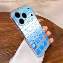 F-Frutiger Aero Art Phone Case For iPhone 16,15,17,12,13,14,11 Max,Pro,Plus,X,XS,XR,SE4,E Mini Transparent Cover iPhone15