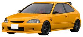 Ignition Model INITIAL D Honda CIVIC Type R Yellow 1/18 (EK9) (Finished Model)