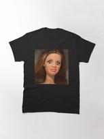 Pasibjaurėjusi lėlė mêm veidas juokinga retro lėlės reakcija klasikinis marškinėlis Unisex T-shirt XXXL
