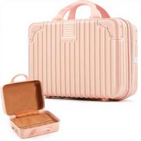 Adult Storage Lock Box Travel Bag Zipper Lid Design 12.6x9.8x6.7 Inch Sex Toy Box for Massage OEM Support PVC rožinė