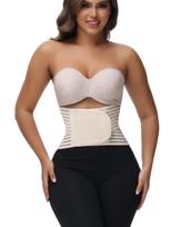 Adjustable Velcro Comfortable Breathable Belly Belt for Pregnant Women Postpartum Repair Waist and Abdomen Body Shaping Waist Xs smėlis