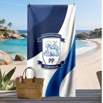 Preston North End futbolo spaudinio paplūdimio rankšluostis, didelis minkštas greitai džiūstantis rankšluostis paplūdimiui, stovyklavimui, plaukimui 70cmx140cm(27x55inch)