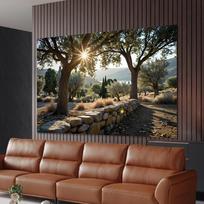 2D plane 1 large olive tree garden background suitable for decoration in living rooms bedrooms and dormitories 47.2x31.5inch/120*80cm