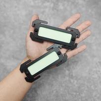 Luminous Velcro Identification Patch Glow In Dark Mounting Buckle Tag for Backpack Luggage Travel Use one size