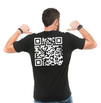 Trumpo šokio QR kodas juokingi marškinėliai DJT Prezidentas šokantis Marškinėliai S