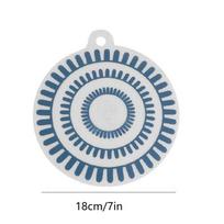 Non Slip Silicone Induction Cooker Mat Thermochromic Temp Indicator Non Slip Grip Heat Insulation Pad for Kitchen Countertop Use S