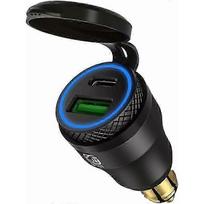 BMW Motociklo USB Cigarečių Degtukėlio Adapteris Dvigubas USB Lizdas 12V PD 3.0 ir QC 3.0 BMW Motociklui