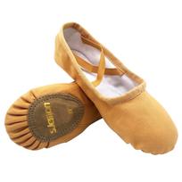 [s.lemon] Ballet Shoes Children Adults Fabric Split Sole Ballet Shoes 18.5 cm smėlis