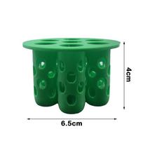 7-Hole Seed Germination Tray No Soil Easy Setup Seedling Tray Space-Saving Plant Growing Tool žalia