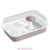 Separable Turtles Tanks Terrariums with Basking Platform Escape Prevent Turtles Aquariums Terrapins Plastic Basin with Shower ruda