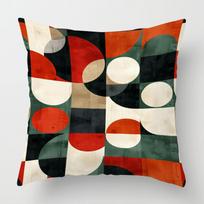 Skandinaviško stiliaus abstraktus geometrinis pagalvės užvalkalas 45X45cm 50X50cm trumpas pliušas sofos pagalvės užvalkalas meno pagalvės užvalkalas Peach skin 40*40(CM)-1Pcs