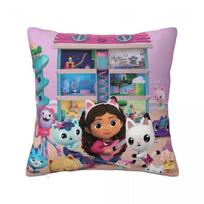 Gabbys Dollhouses Pillowcase Printed Polyester Cushion Cover Decorative Pillow Case Cover Home Drop Shipping 45X45Cm Peach skin 18*18(CM)-1Pcs
