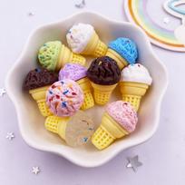 Spalvingi Dervos 3D Sūrio Kūgio Plokščiu Nugaros Kabošono Akmuo Netikri Saldainiai Maisto Figūrėlės 10vnt PASIDARYK pats Kaspinas Aksesuarai Scrapbooking Amatai
