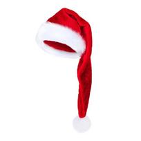 Fashionable Santa Hat Christmas Hat Soft Comfortable Hat Adult Santa Hat for Memorable Holiday Parties 45 raudona
