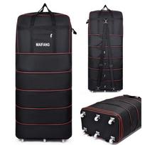 KANDEXS Foldable Travel Duffle Bag with 6 Universal Wheels