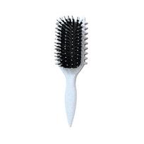 Bounce Curl Pig Bristle Styling Brush & Comb balta