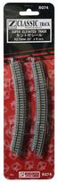 Rokuhan Z Gauge R074 Canted Rail R270-30° (6 pieces)