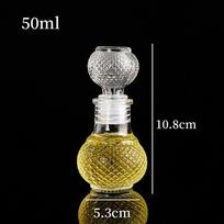Mini spiritas alkoholio likerio buteliukas 50ml skaidrus stiklinis viskio grafinas rankų darbo DIY dovanų buteliukai stiklinis parfumo indelis 50ml