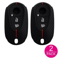 2x Silikoninis automobilio raktų pakabuko dėklas Laikiklis Raktų pakabukas Mercedes CLE GLC C E S klasės EQS EQE W206 W214 W223 C236 X254 V297 V295 black