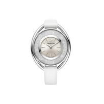 Swarovski Laikrodis Kvarcinis Mechanizmas Odinis Dirželis Baltas Ciferblatas Moteriški laikrodžiai 5158548 White Strap