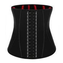 2025 New  Steel Bones Latex Waist Trainer Colombian Girdle Workout Body Shaper Fagas Para Mujer Sweat Belt Waist Trainer Corset Xxs juoda