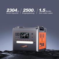 SOLARPLAY  Q2402M Portable Power Station  2304WH LiFePO4 Battery with 2500W (4800W Peak) Solar Generator SOLARPLAY  Q2402M