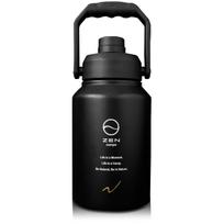 ZEN Camps Ice Jug Vacuum Insulated Cooler Box Ice Container Camping Stainless Steel Outdoor 1.9L 3.8L (Half Gallon) juoda