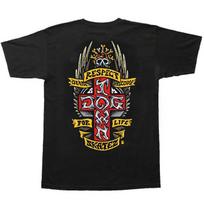 Men Dog Town Skateboard Pattern T-Shirt Casual Crew Neck RESPECT Design Short Sleeve Men Street Cotton Street Hip Hop Top Women M