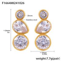 Women's Fashion Earrings Luxurious European American INS Style Hypoallergenic Jewelry for Daily Wear Party Gift auksinė