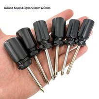 Mini Precision Screwdriver Set 6Pcs Nonslip Handle Rustproof Shaft for Camera Game Console Electronics Repair 6pcs