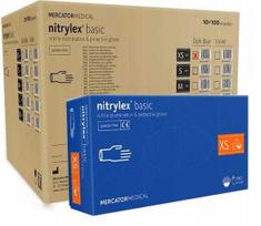 Rękawice Nitrylowe 100 Szt. Nitrylex Basic Dark Blue 6-Xs - 10 Kpl.