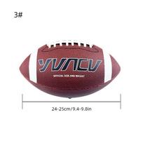 1 vnt. standartinis amerikietiškas futbolas jaunimui ir suaugusiems, lauko sporto žaidimas, varžybos, treniruotės, regbis, 9, 6, 3 dydis brown