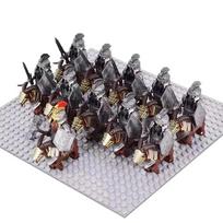 Naujas Viduramžių lotr Pusiau Orkų Karys Riteris VS Uruk-hai Azogas Karo Vilkai Figūrėlės Mini Nykštukai Ožiai Konstruktorius Kaladėlės vaikiškas žaislas