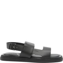 Basutės vyrams, Juoda, Back strap buckle sandals