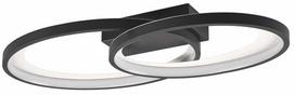 Šviestuvas lubų Reality Malaga R64482134, LED, 3000 °K, 1 x 25 W, balta sp./juoda sp.