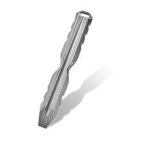 Titanium Alloys Pocket Multitool Small Prybar Crowbars Screw Driver Bottles Opener Gadget Camping Hikings Repair Gift gray